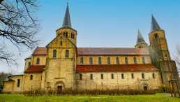 historische bauwerke, deutschland, hildesheim, basilika, st. godehard