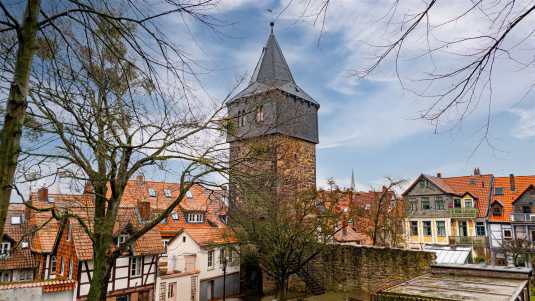 historische bauwerke, deutschland, hildesheim, kehrwiederturm