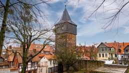 historische bauwerke, deutschland, hildesheim, kehrwiederturm