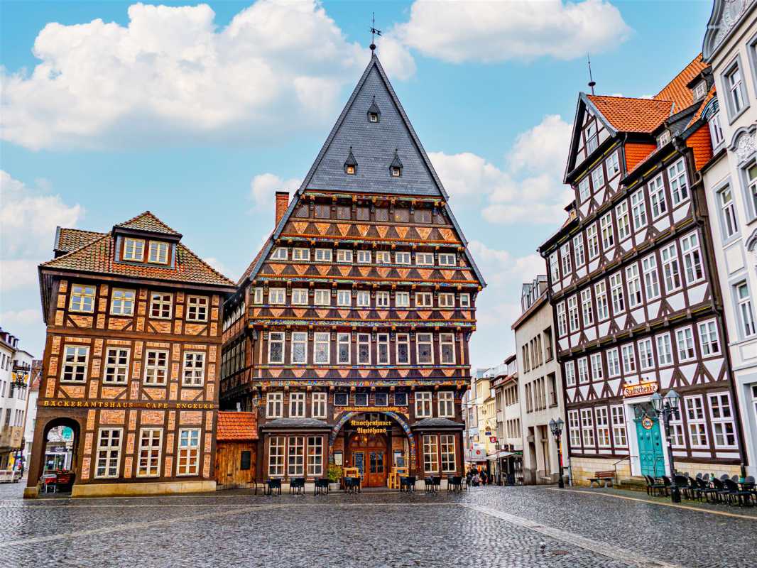 historische bauwerke, deutschland, hildesheim, knochenhaueramtshaus