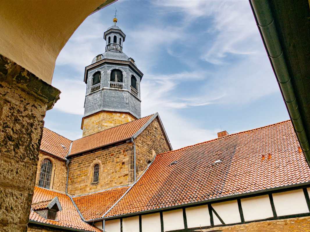 historische bauwerke, deutschland, hildesheim, st. mauritius, mauritiuskirche