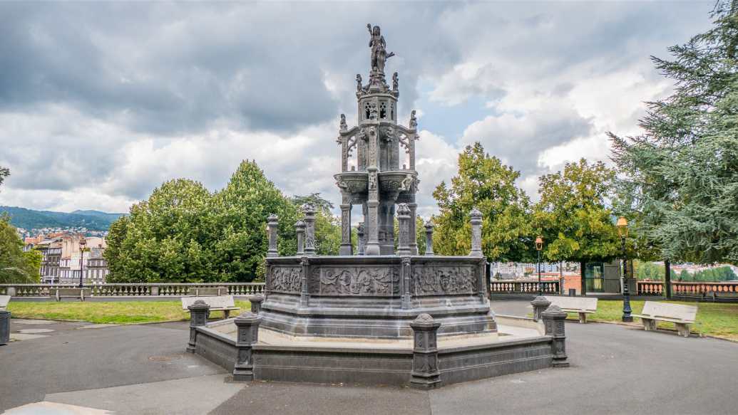 historische bauwerke, frankreich, clermont-ferrand, fontaine d'Amboise, brunnen