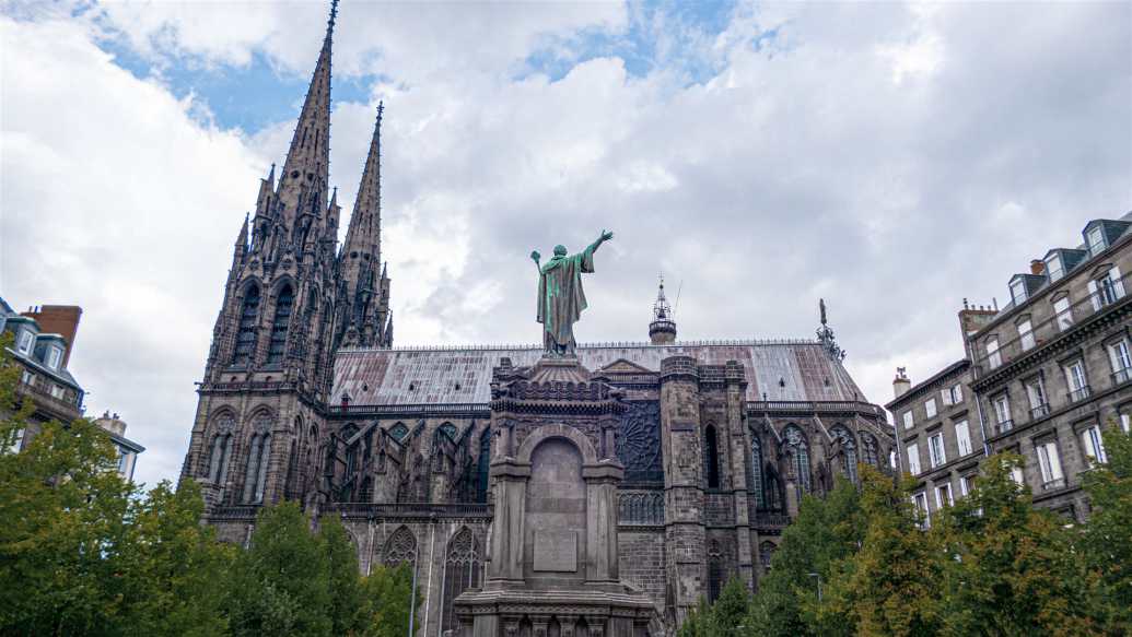 historische bauwerke, frankreich, clermont-ferrand, kathedrale, notre-dame
