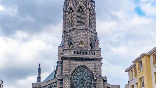 historische bauwerke, frankreich, clermont-ferrand, saint-eutrope, kirche