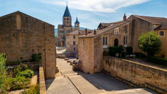 historische bauwerke, frankreich, cluny, abtei, kloster