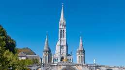 historische bauwerke, frankreich, lourdes, maria-empfängnis-basilika, obere basilika