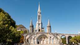 historische bauwerke, frankreich, lourdes, rosenkranz-basilika, notre-dame de rosaire