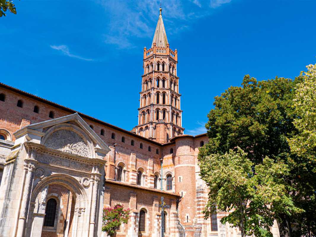 historische bauwerke, frankreich, toulouse, basilika, kirche, saint-sernin