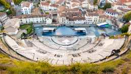 historische bauwerke, frankreich, vienne, römisches theater