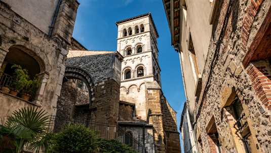 historische bauwerke, frankreich, vienne, abbaye saint-andres-le-bas, abtei vienne