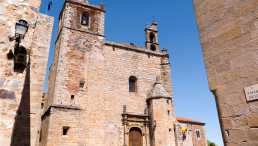 historische bauwerke, spanien, cáceres, kirche san mateo
