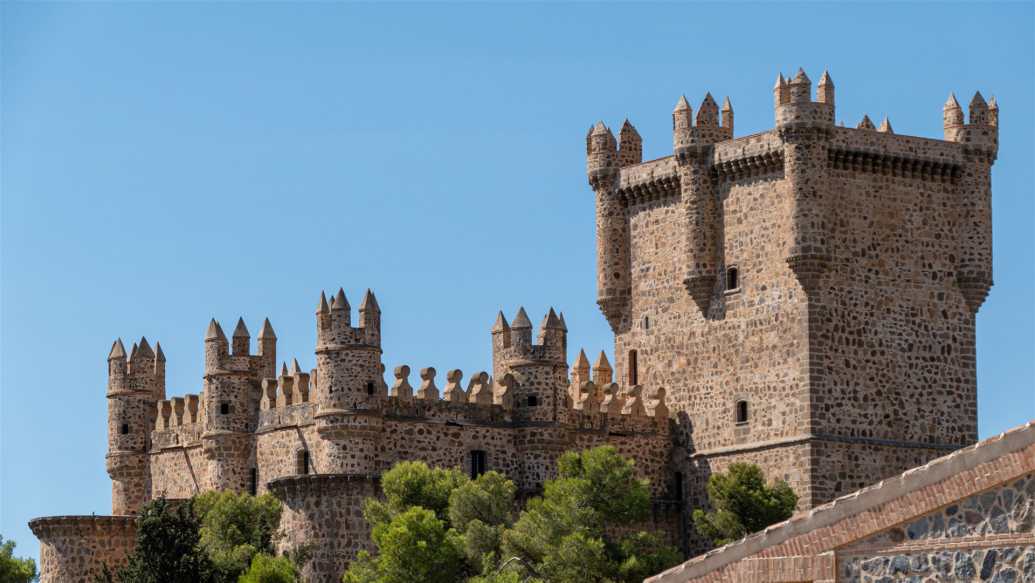 historische bauwerke, spanien, guadamur, castillo de guadamur, burg