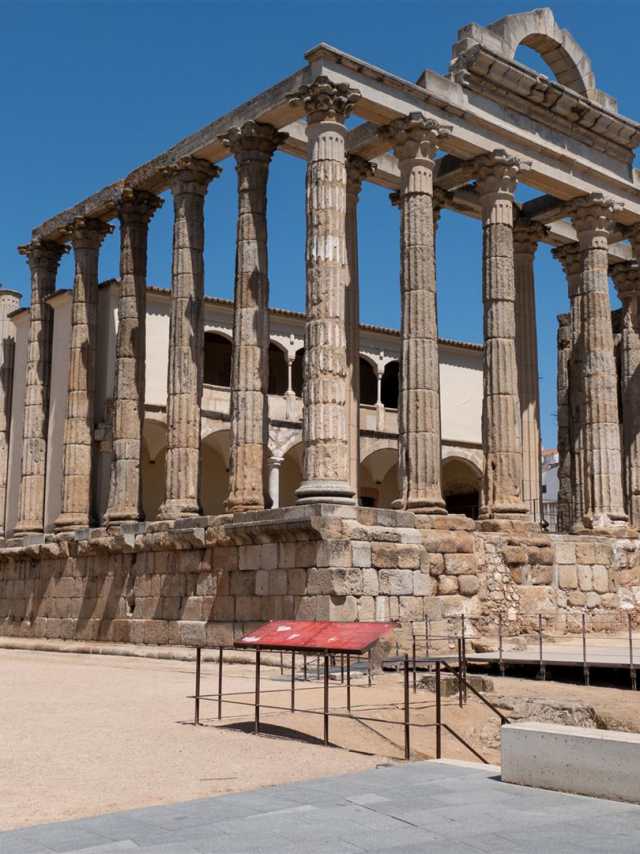 Historische Bauwerke, Spanien, Merida, Tempel, römisch