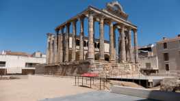 Historische Bauwerke, Spanien, Merida, Tempel, römisch