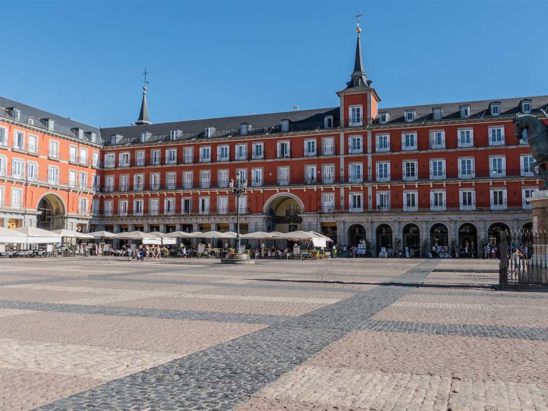historische bauwerke, spanien, madrid, plaza mayor