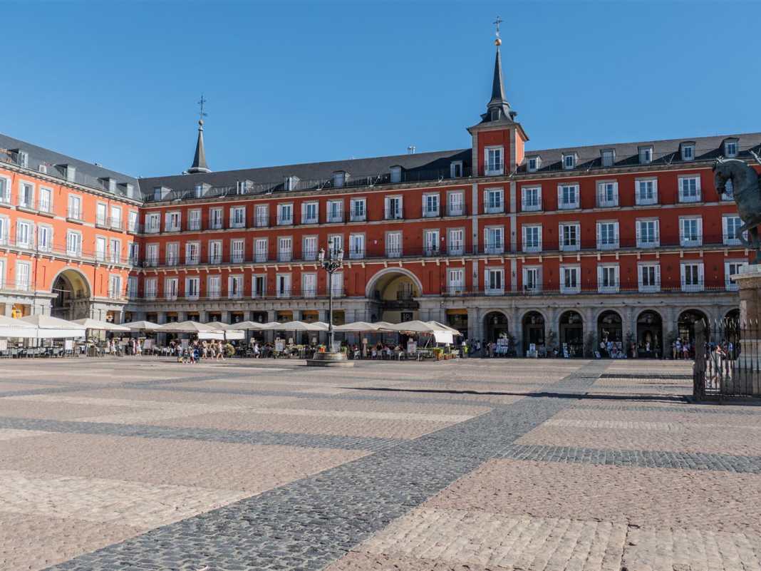 historische bauwerke, spanien, madrid, plaza mayor