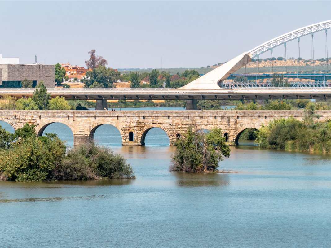 historische bauwerke, spanien, mérida, römische brücke, Puente romano