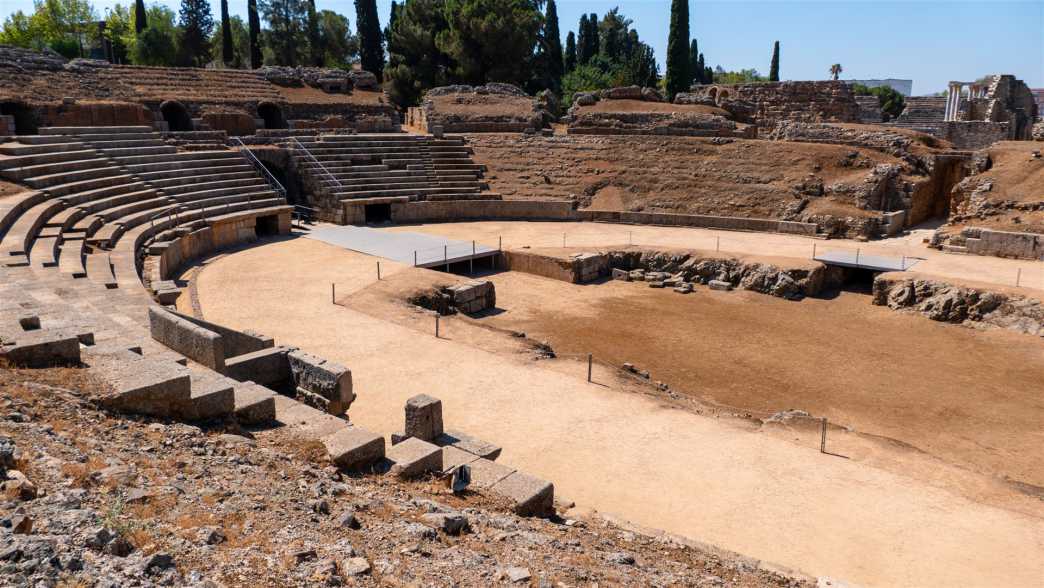 historische bauwerke, spanien, mérida, theater, römisch, antik, feste, festivals, konzerte