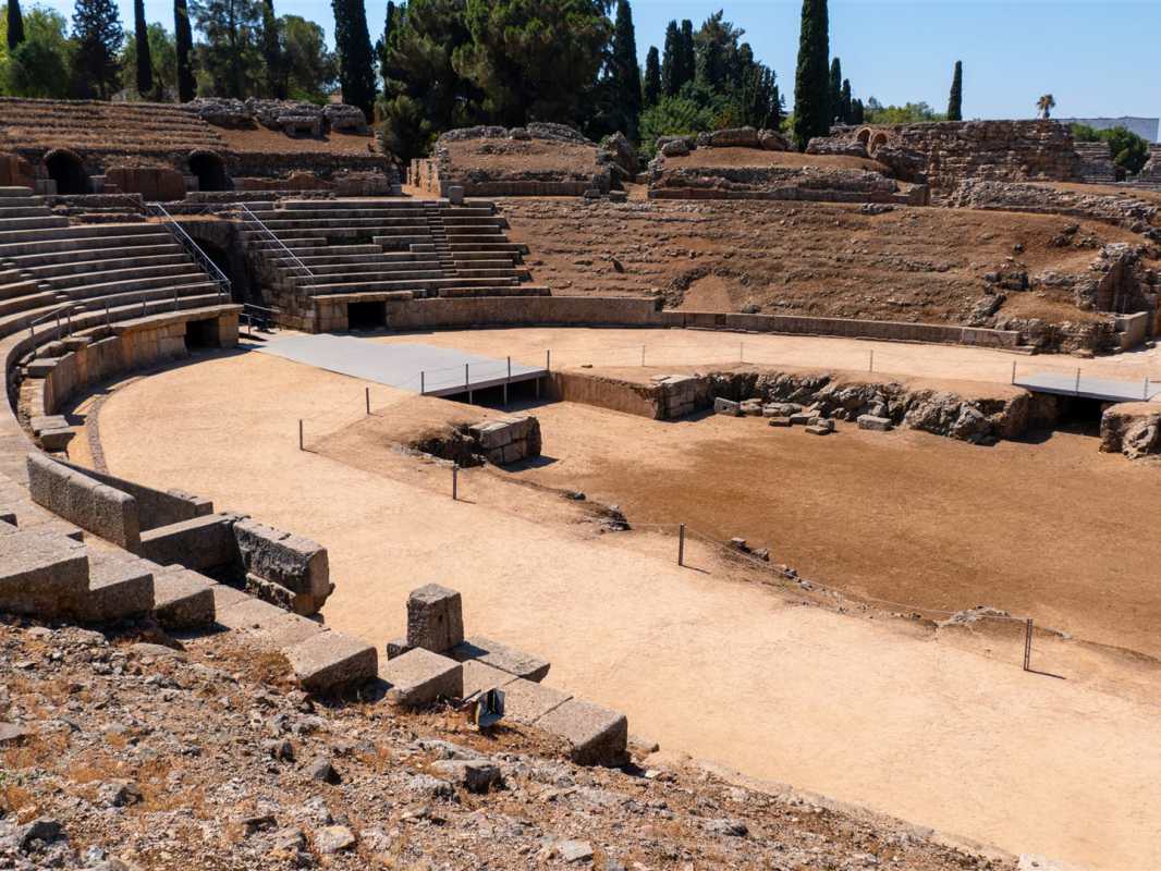historische bauwerke, spanien, mérida, theater, römisch, antik, feste, festivals, konzerte