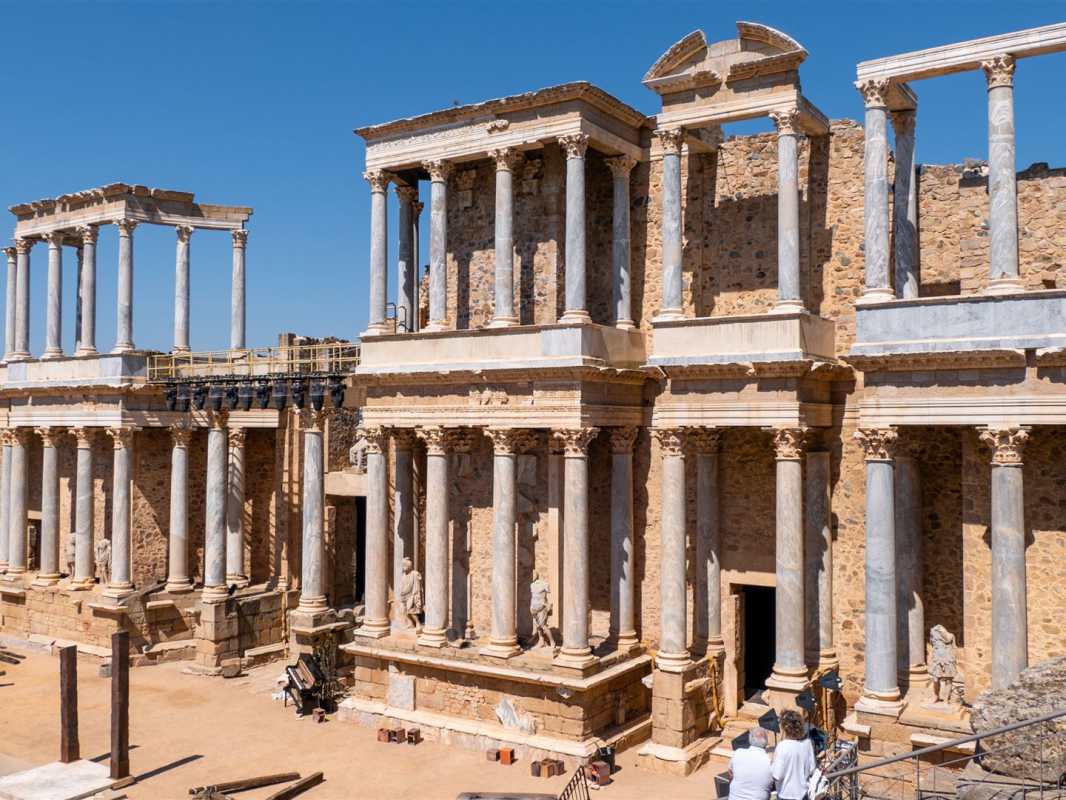 historische bauwerke, spanien, mérida,