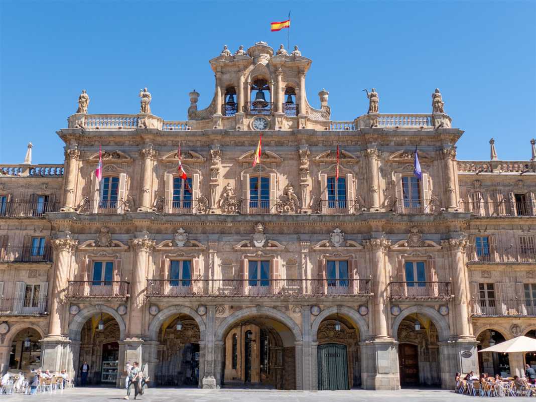 historische bauwerke, spanien, salamanca, Plaza Mayor