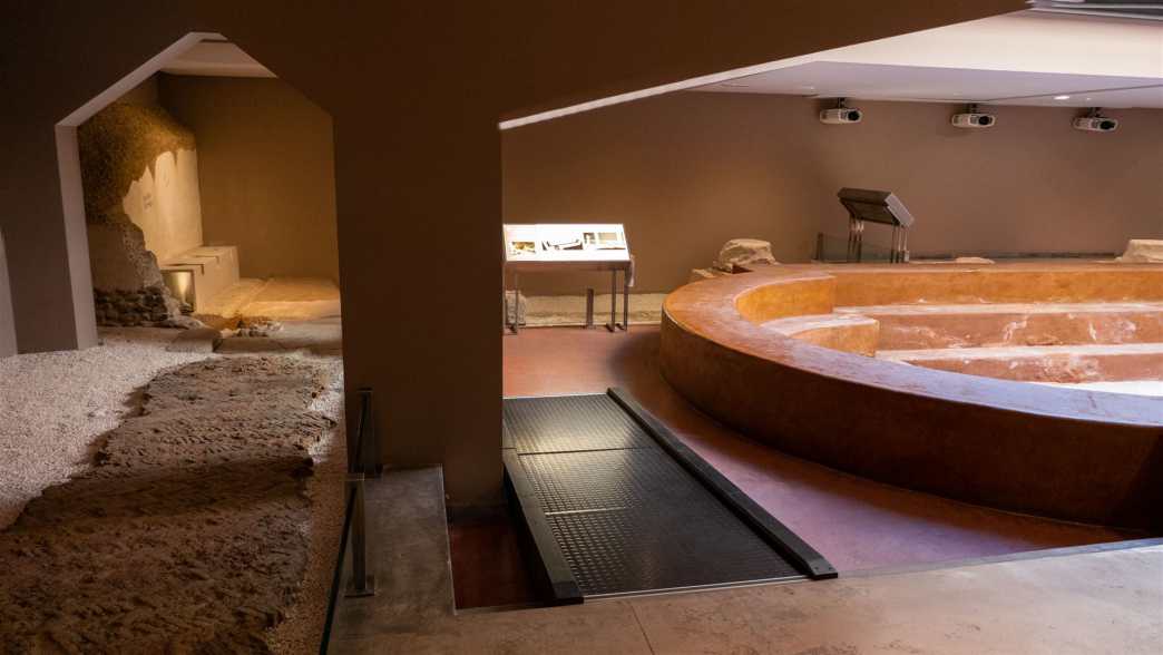 historische bauwerke, spanien, saragossa, römisches bad, roemische therme