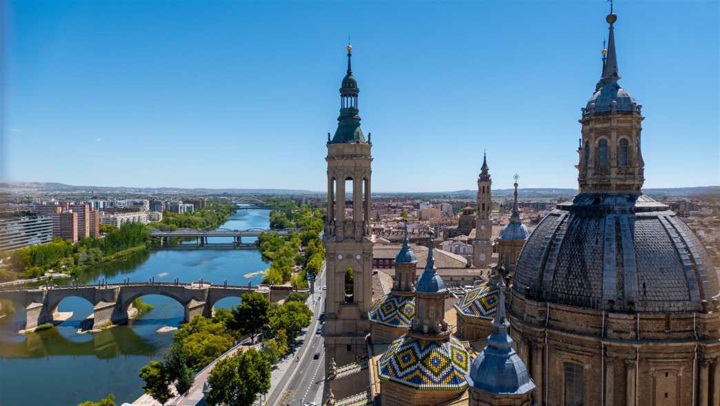 historische bauwerke, spanien, saragossa