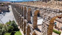 historische bauwerke, spanien, segovia, aquädukt