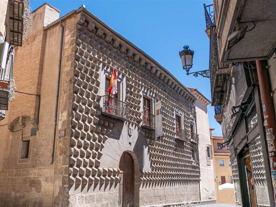 historische bauwerke, spanien, segovia, casa de los picos, haus der spitzen