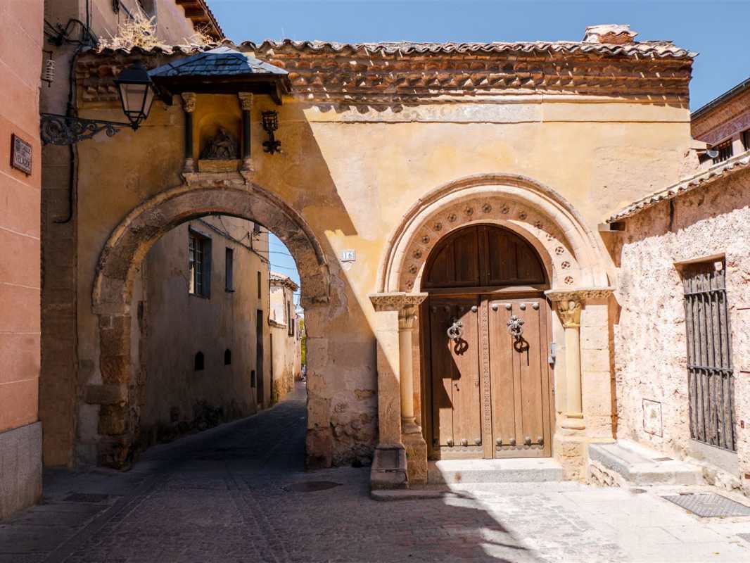 historische bauwerke, spanien, segovia, tor, peurta de la claustra