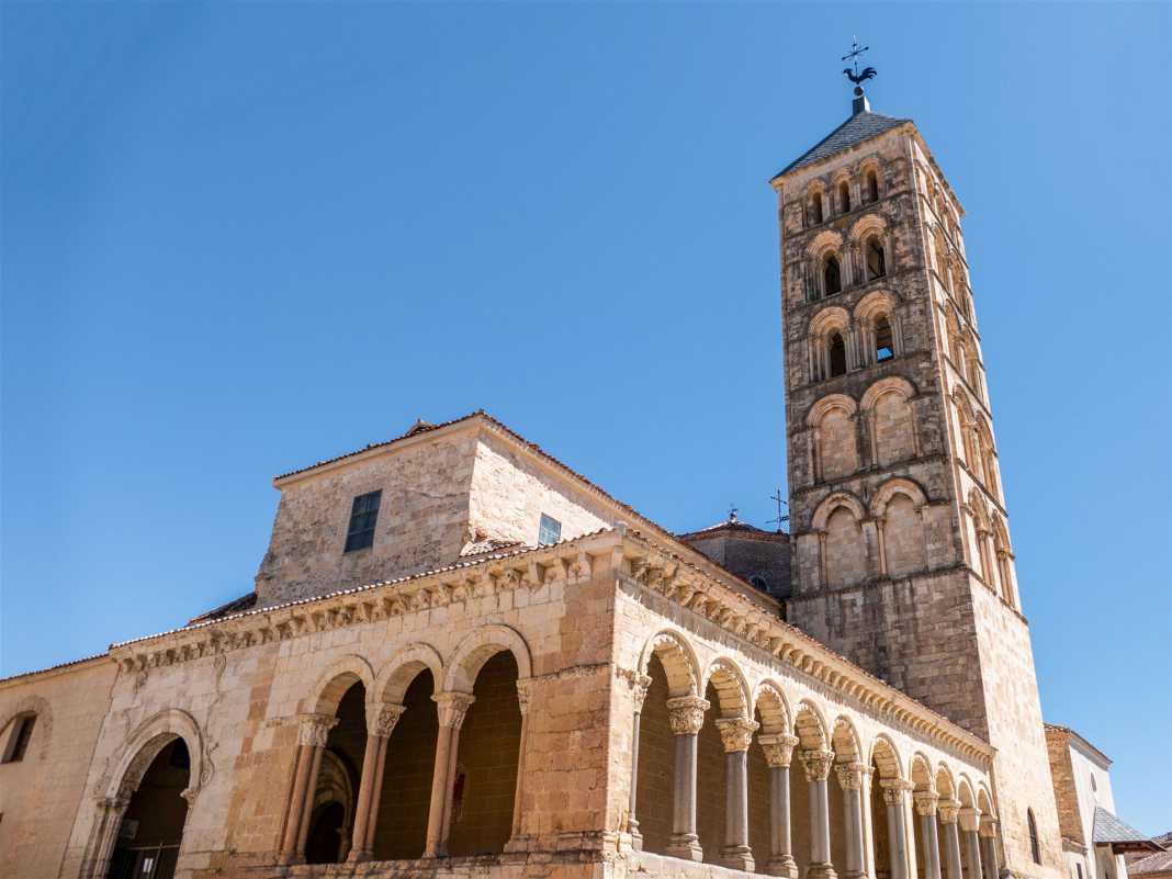 historische bauwerke, spanien, segovia, kirche, san esteban