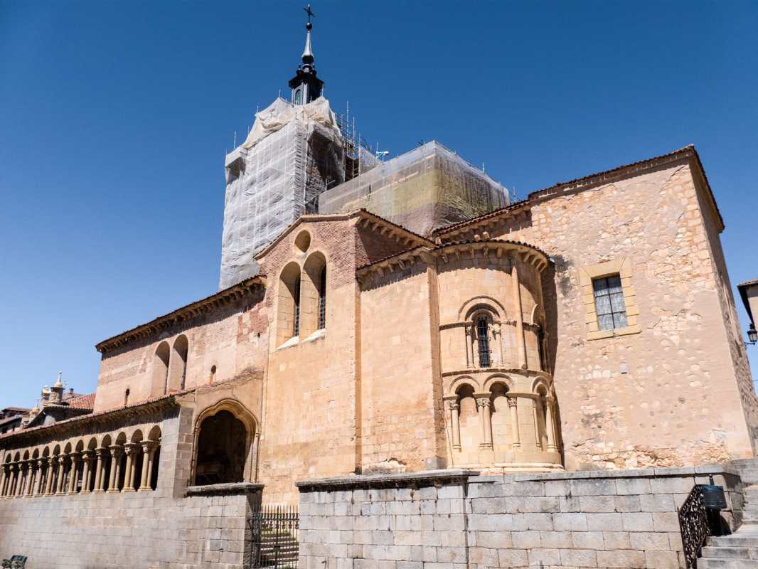 historische bauwerke, spanien, segovia, kirche, san martin