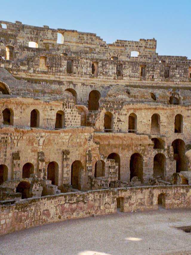 Historische Bauwerke, Tunesien, El Djem, römisch, Amphitheater