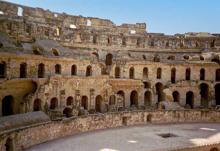Historische Bauwerke, Tunesien, El Djem, römisch, Amphitheater